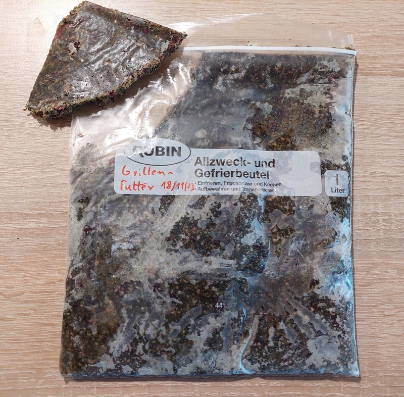 Gefrorene Futtermischung